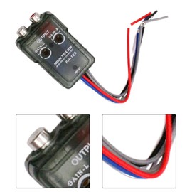 Ronyme High to Low Audio Converter Audio Signal Adapter Car Amplifier Wiring, Sturdy, Subwoofer Amplifier, High to Low RCA Line