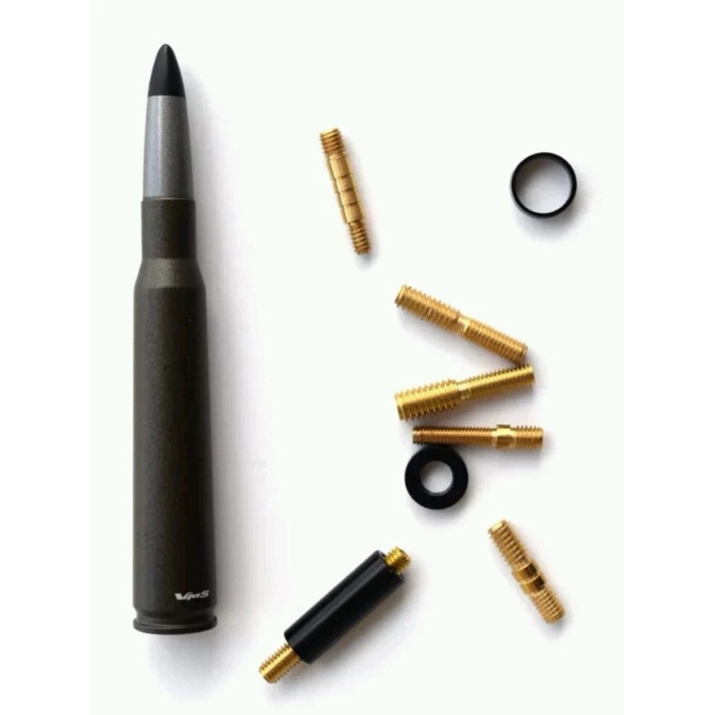 VMS Racing BRONZE 50 CALIBER BULLET ALUMINUM SHORT ANTENNA FOR