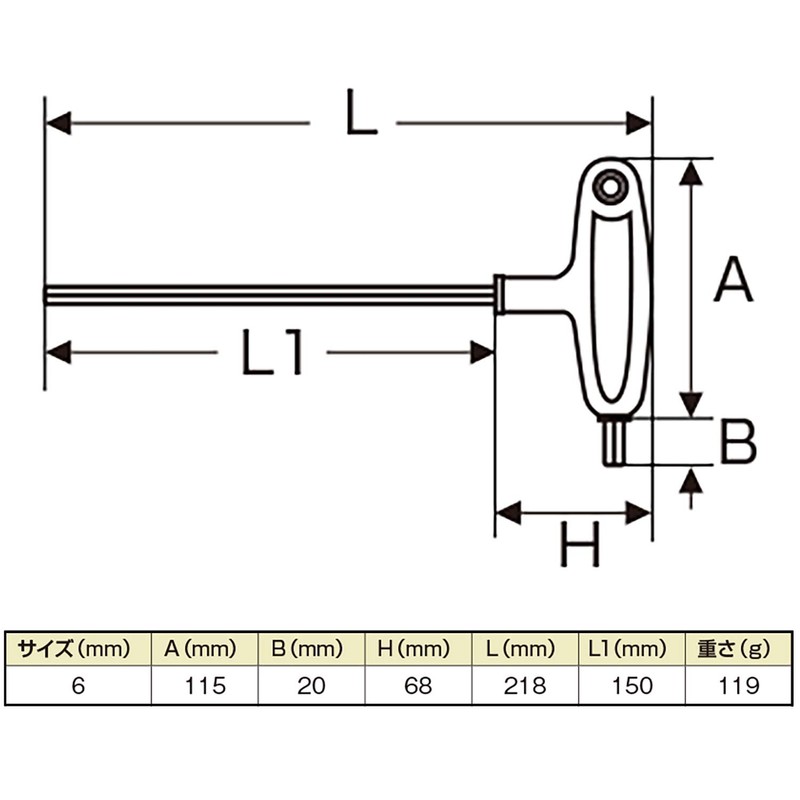 Daytona 17526 Motorcycle Hex Wrench 0.2 inch (6 mm) Power