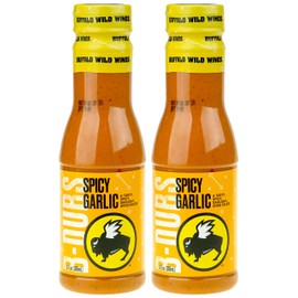 Buffalo Wild Wings Barbecue Sauces, Spices, Seasonings and Rubs For: Meat, Ribs, Rib, Chicken, Pork, Steak, Wings, Turkey, Barbecue, Smoker, Crock-Pot, Oven (Spicy Garlic, (2) Pack)