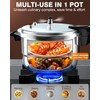 WantJoin 8Qt Aluminum Pressure Cooker w/Release Valve & Multiple Protective