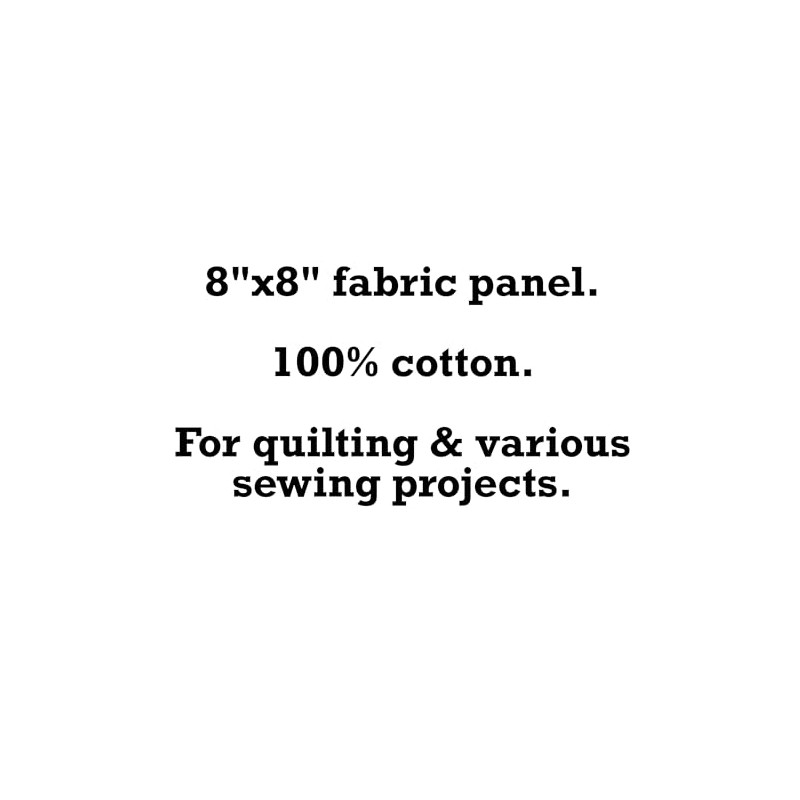 Fabric Panel 8"x8" Cat 100% Cotton Quilting Sewing Square AM2475