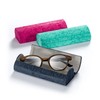 FEFI - Sturdy hard case glasses case in floral relief