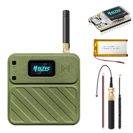 Heltec V3 ESP32 LoRa Development Board with OLED Display Case N32 Plus Green 3000mAh Battery S3 SX1262 Support Meshtastic LoRaWAN WiFi Compatible TypeC USB IoT Node for Smart Home Industrial Control