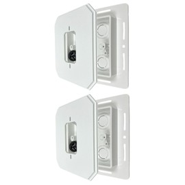 iMBAPrice IMBA-8081F-2 White Non- Metallic Universal Siding Block for Light Fixtures and Receptacles, Cover with Flanges 6.5-Inch x 6.5-Inch, 2-Pack