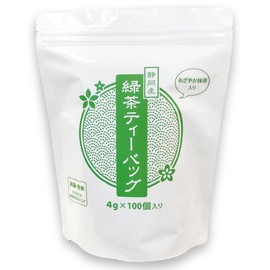Sonoda Seicha Green Tea Bag with Green Tea Bags Made in Shizuoka with Green Tea Cold Brewing and Hot Water Brewing Type, 0.1 oz (4 g) x 100 Pieces (1)