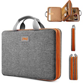 ZINZ Slim Expandable Laptop Case 15.6 Inch Sleeve Upgraded Protective Durable Recycled Carrying Case Compatible with MacBook 15" & 16" and Most 15" 15.6" 16" Notebook,D01G02