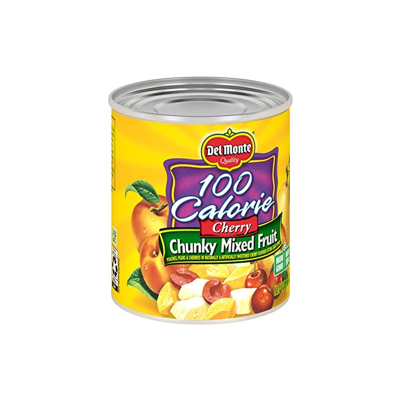 Del Monte Canned Cherry Chunky Fruit Cocktail in Light Syrup,