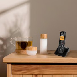 Select Sound | Paquete de Teléfonos Inalámbricos De Largo Alcance con Luz En Pantalla, Identificador De Llamadas, Reloj y Alarma