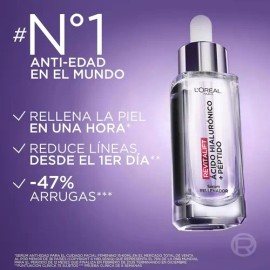 L'Oréal Paris Revitalift Ácido Hialurónico Serum, Hidrata Intensamente, Rellena Arrugas y Líneas de Expresión, Cuidado Facial Anti-edad, 30ml