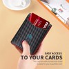 RUNBOX Red Men's Wallets Slim Rfid Leather 2 ID Window
