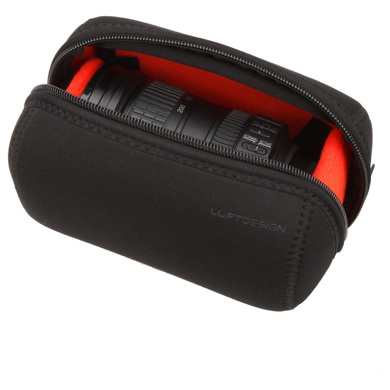 ハクバ HAKUBA レンズケース ルフトデザイン スリムフィット レンズポーチ 90-150 着脱式インナークッション ブラック KLP-LS9015BK