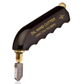 Toyo Pistol Grip Supercutter – Self-Oiling Glass Cutter with TAP Wheel Technology – Ergonomic Carbide Cutter for Thick and Cast Glass up to 3/4"