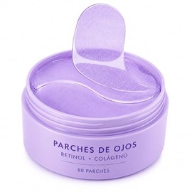 Parches para Ojos con Retinol y Colágeno, para Ojeras, Bolsas y Arrugas, 80 Unidades                                                                  
