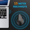 iClever Ergonomic Mouse Wireless, Vertical Mouse 6 Buttons with Adjustable