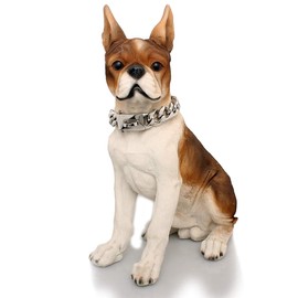 Gold Silver Dog Collar,Stainless Steel Cuban Metal Link Dog Necklace for Large American Bully French Bulldog Medium Large Size Dog Collar