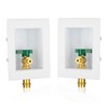 1-PACK GUOFIS Icemaker Outlet Box with 1/2" Copper Press Inlet
