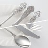 CITESANA 20-Piece Stainless Steel Flatware Set, Rose Gold Silverware Set