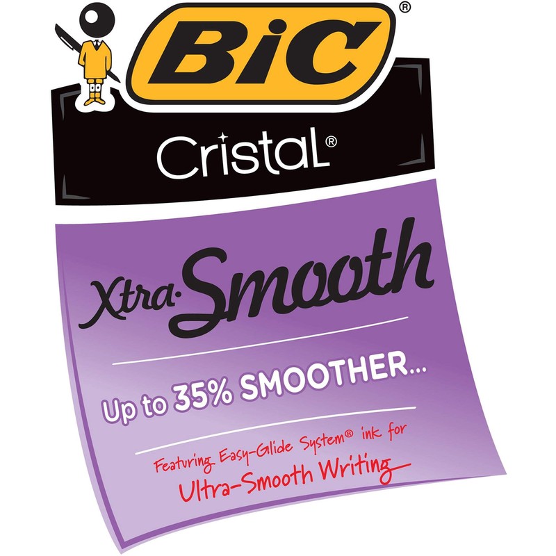 Bic Cristal Xtra-Smooth - 10 + 2 Free - Red