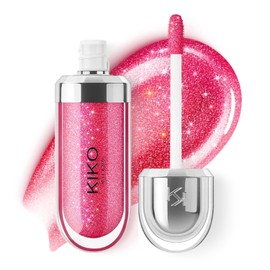 KIKO MILANO - Brillo de labios 3D Hydra para un aspecto 3D | 7 colores | sin crueldad | no comedógeno | maquillaje profesional | fabricado en Italia, Sparkling Strawberry