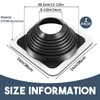 Yaocom #7 Metal Roof Vent Boot Chimney Flashing Roof Jack