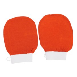 WOONEKY Portable Shower Gloves Piece Exfoliating Bath Towel Gloves Gentle Scrubbing for Smooth Skin for Travel