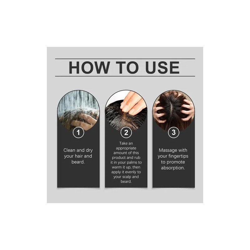 Ho Serum Barba Y Cabello Estimula Crecimiento Pelo Foliculos