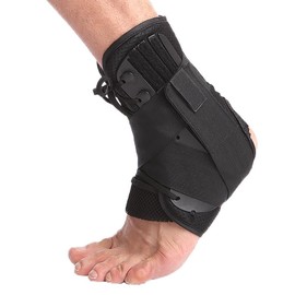 Knöchelstütze bei Bänderverletzungen, Verstauchtem Knöchel, Achillessehnenentzündung, Stützgurt für den Fuß, Linderung von Fersenschmerzen und Bandage zur Kompression, S (Rechter Fuß)
