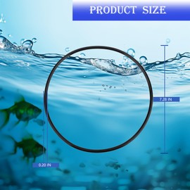 BFLCTGCF Aquarium Filter O-Ring Replacement A20063、A20064 Orings， for Fluval 304, 305, 306, 307, 404, 405, 406, 407 Canister Filter Motor Head Lid Seal Ring (2 Pack), Black