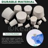 Keadic Solid Rubber Stopper Lab Plug Tapered Lab Seal Rubber