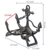 MyGift Brown Heavy Duty Cast Iron Outdoor Garden Hose Hanger
