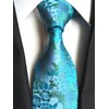 Men's Paisley Floral Pattern Ties Set with Pocket Suqare Luxury