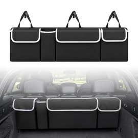 Car Trunk Organizer, 4 Storage Pockets Large Capacity, 36.2 x 11 x 3.9''