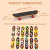 12 Pcs Mini Skateboard, Finger Skateboards Fingerboard Set