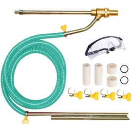 Selkie Pressure Washer Sandblasting Kits - Wet Abrasive Sandblaster Attachment, with Replacement Nozzle Tips,Protect Glasses, 1/4 Inch Quick Disconnect, 5000 PSI