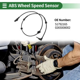 Motoforti ABS Wheel Speed Sensor ABS Sensor Anti-lock Braking System Sensor for Fiat Bravo II (198) 2007-2014 No.51792165/0265008002 Front Left Right