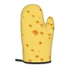 Funny Food Cheese Pattern Oven Mitts and Potholder Set-Heat Resistant