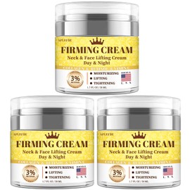 3% Retinol Cream Face Moisturizer, Anti Aging Neck Firming Cream with Collagen, Day & Night Face Cream with Hyaluronic Acid, Lifting & Tightening Wrinkle for Women & Men, 1.7 FL OZ, 3PC
