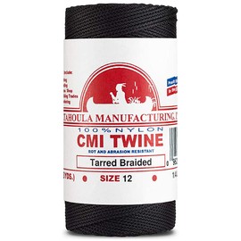 Catahoula Tarred, Braided, Nylon Twine, 12 (1/4 lb)