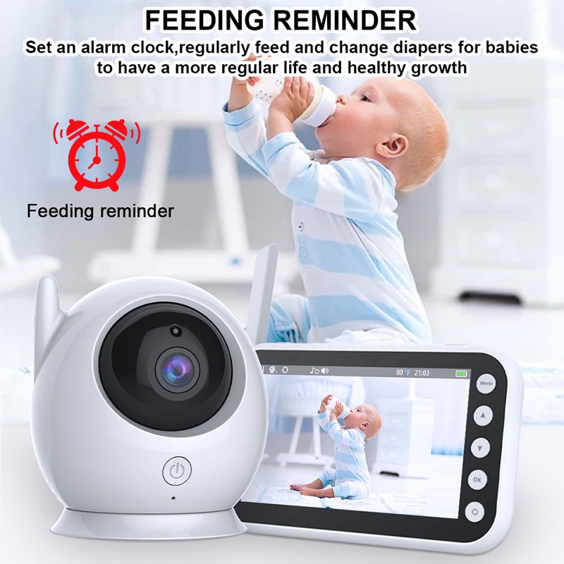 2.4GHz FHSS Monitor with Camera 720P 4.3 Inch LCD Screen