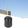 100Pcs Electric Fence Post End Caps Plug Insert Plastic Round