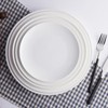 MBBITL Porcelain Appetizer Plates Set of 3, 5 Inch White