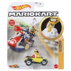 Hot Wheels Mario Kart Lakitu Sports Coupe, Die-Cast Vehicle Car, 1:64 Scale