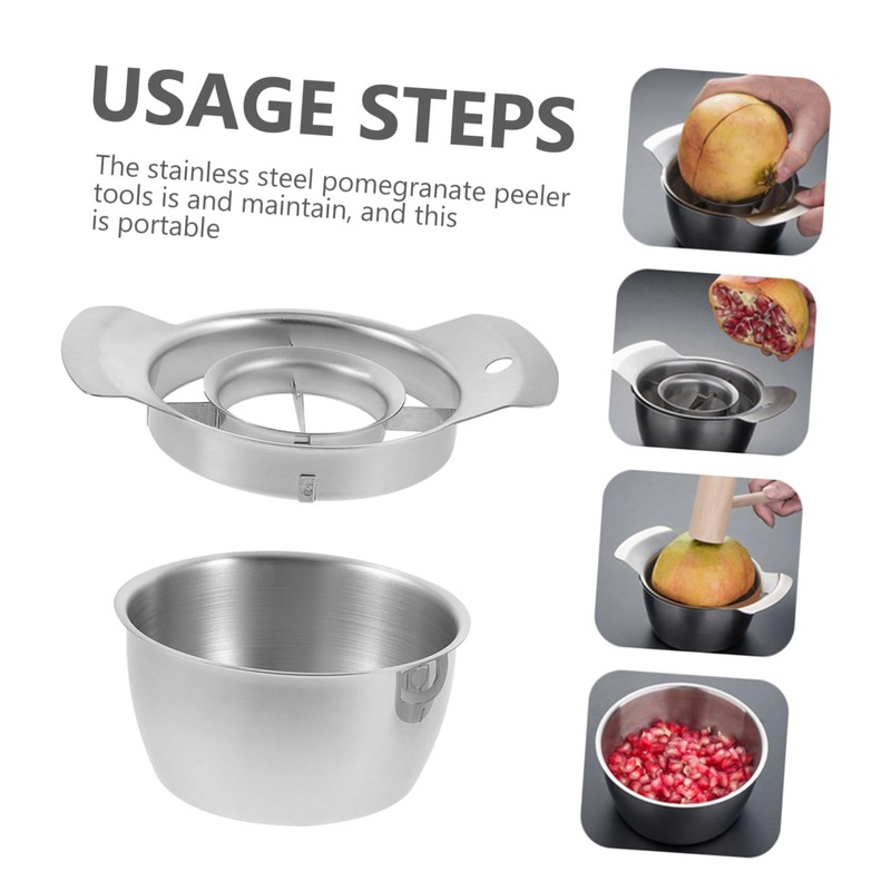 FUNOMOCYA Pomegranate Peeler Bowl Kitchen Pomegranate Peeler Fruit Peeling Tool