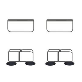 Hebillas de conector transparente para bolígrafo de perro SOLOWINNER, fácil de instalar y quitar accesorio de corral para perro (30 pulgadas de alto, tipo I, parte superior + inferior)
