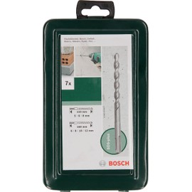 Bosch Accessories Home and Garden 2609255543 SDS-Plus Hammer Drill Bit Set (7 Pieces)