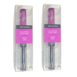 Pack of 2 Revlon ColorStay Overtime Lipcolor, Neverending Purple 520