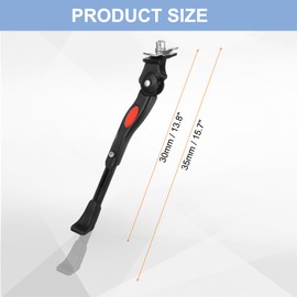 sourcing map Back Bike Kickstand Aluminium Adjustment Bicycle Center Mount Kick Stand Bikes Support Racks for 24-29 Inch Wheel with Tool, Black