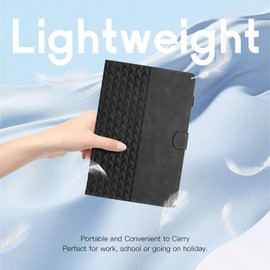 CASAFUNY Case for Honor Pad 10 12.1 2025, PU Leather Multi-Angle Folio Protective Case for Honor Pad 10 12.1 2025 Tablet Case for Honor Pad 10 12.1 Inch Protective Case, Black
