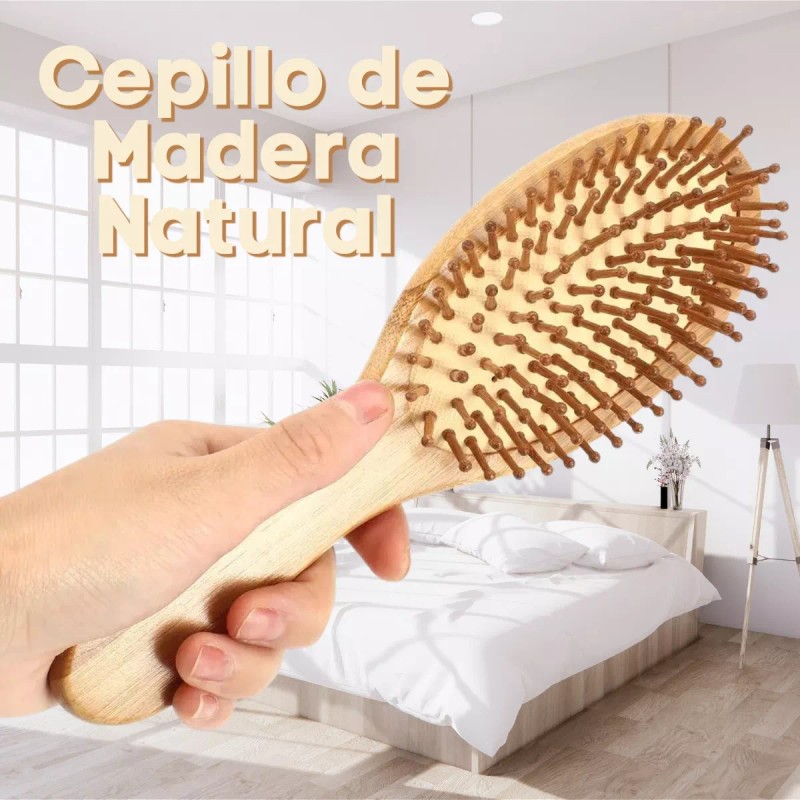 Universidad en linea Cepillo De Bambú Cepillo Madera Natural Biodegradable